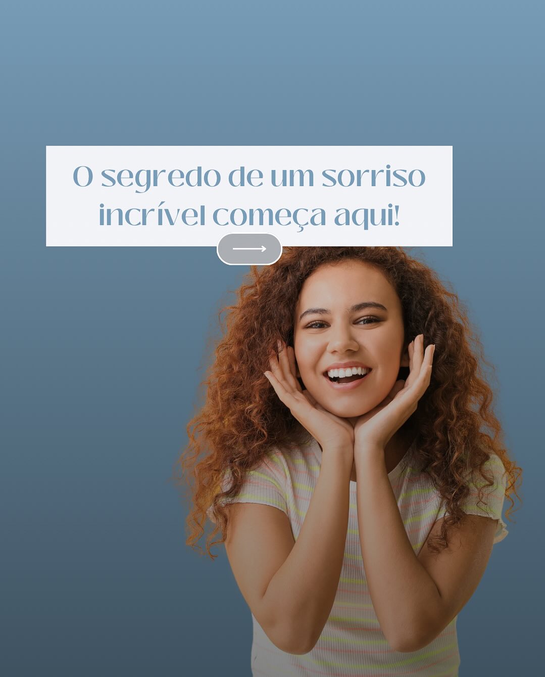 Sorriso saudável após acompanhamento odontológico